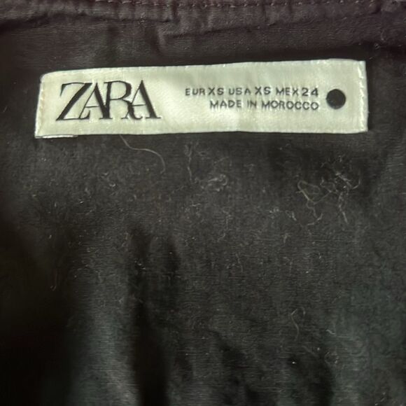 Zara VNeck Maxi Cotton Dress Size XSmall - Picture 7 of 10